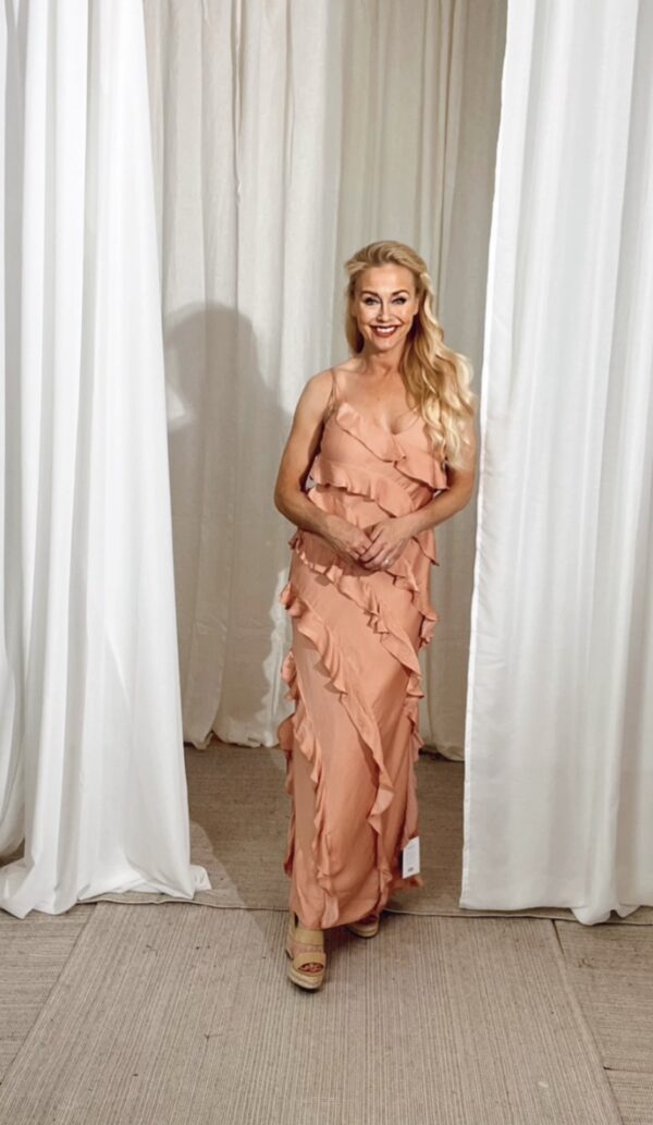 Jiselle Frill Dress Canyon Sunset - Image 6
