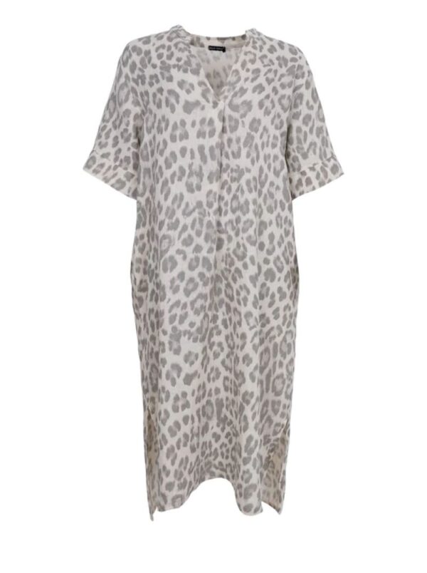 Melina Long Linen Dress Leo