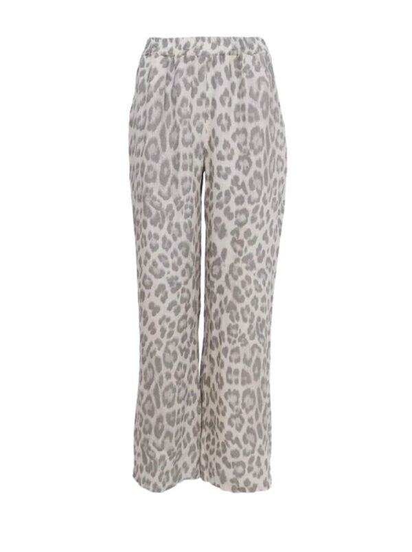 Melina Wide Linen Pants Leo