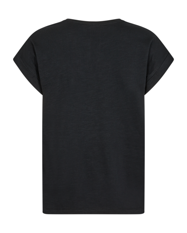 T-shirt Viva med ficka Black