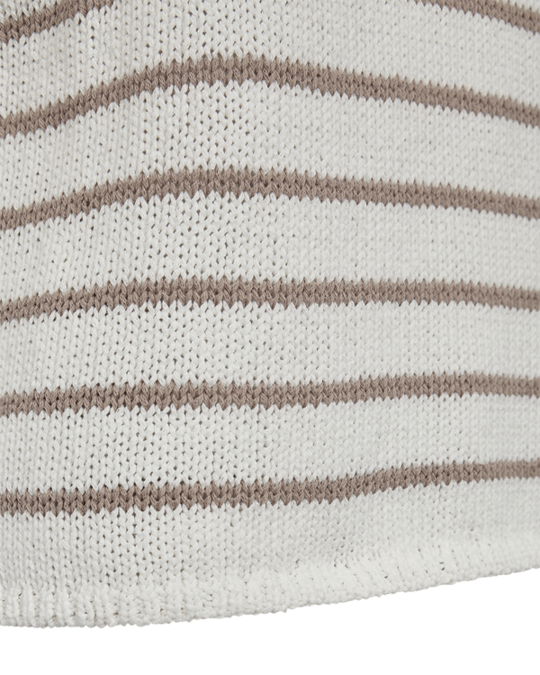 Pullover Grande White Taupe