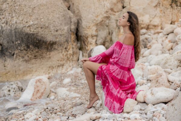 Lorena Skirt Tie Dye Fuchia - Image 5