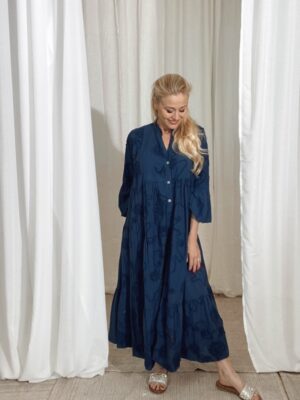 Sarah Bohome Dress Navy Blue