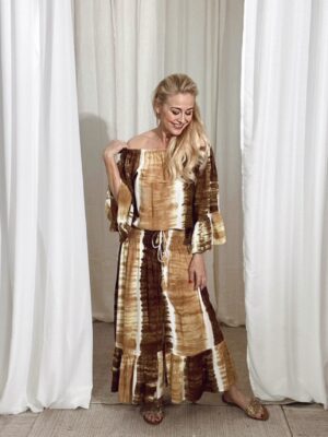 Lorena Skirt Tie Dye Rust Layer