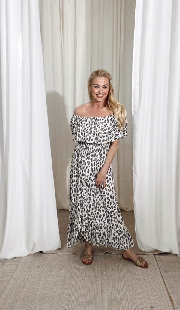 Bamboo Dress Leopard Cream - Image 6