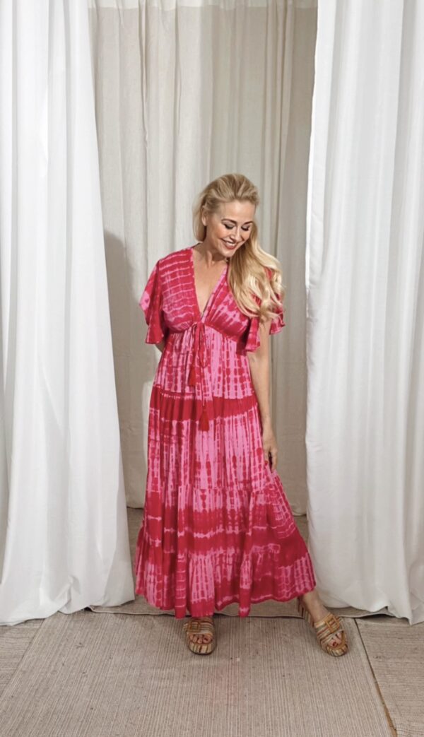 Baobao Dress Tie Dye Fuchia - Image 2