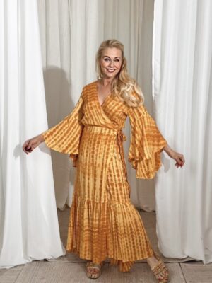 Maxi Dress Tie Dye Yellow