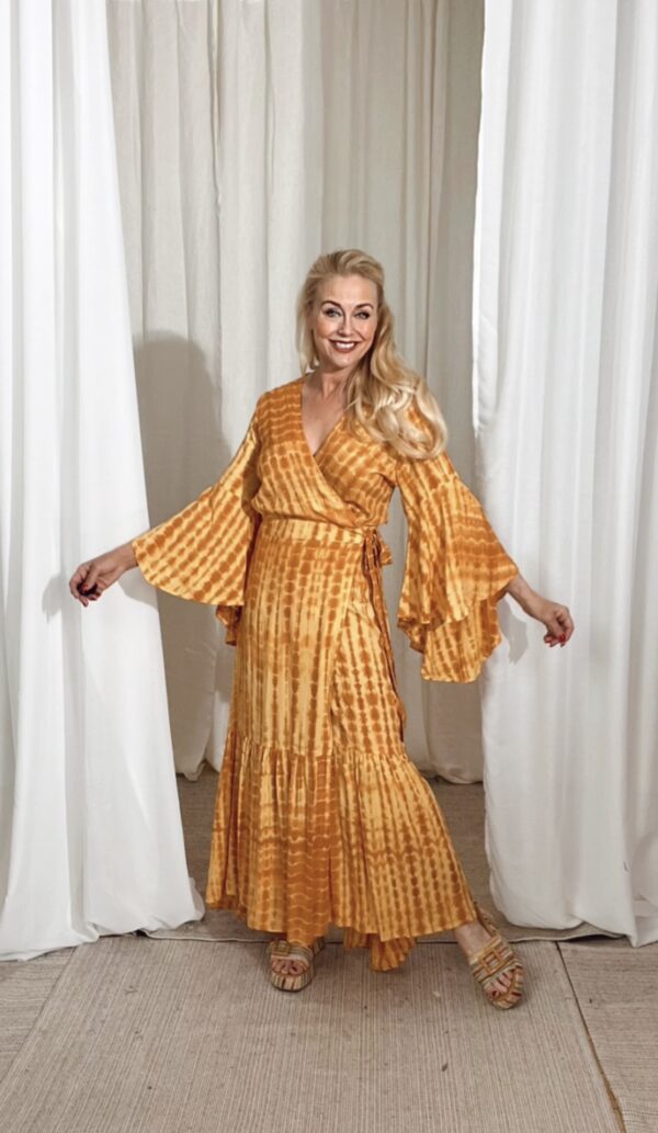 Maxi Dress Tie Dye Yellow