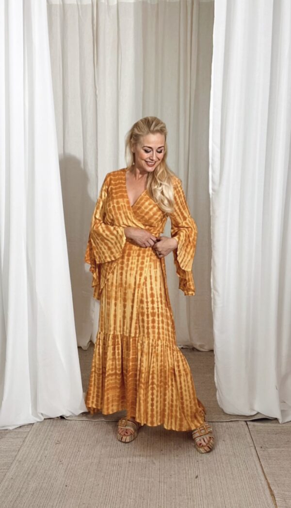 Maxi Dress Tie Dye Yellow - Image 4
