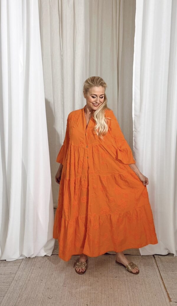 Sarah Bohome Dress Orange - Image 3