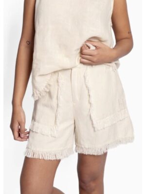 Lila Linen Shorts Summer Sand