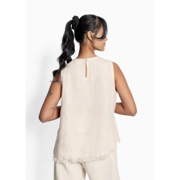 Lila Linen Top Summer Sand