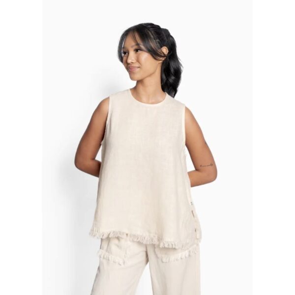 Lila Linen Top Summer Sand