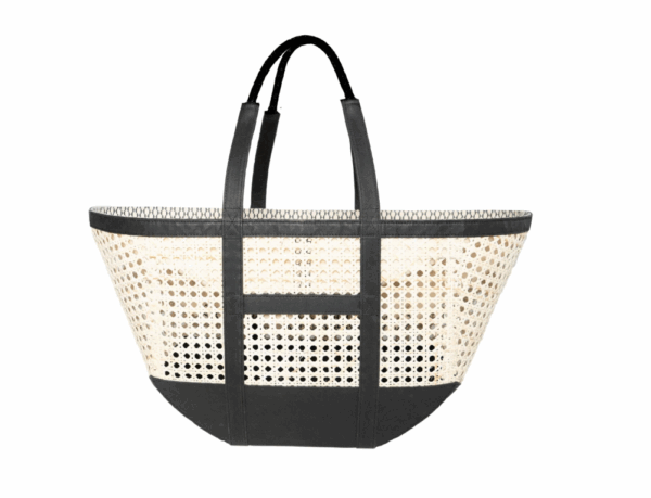 Rattan Bag Jet Black - Image 3
