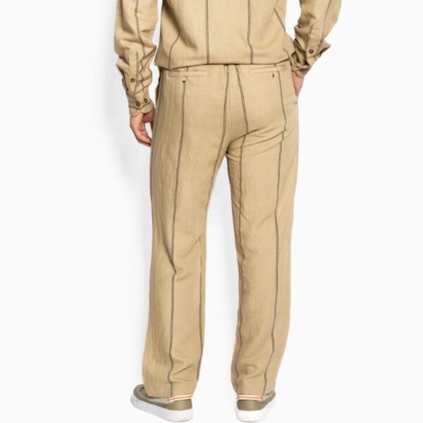 Vico Linen Waist Trousers Beige Trenchcoat