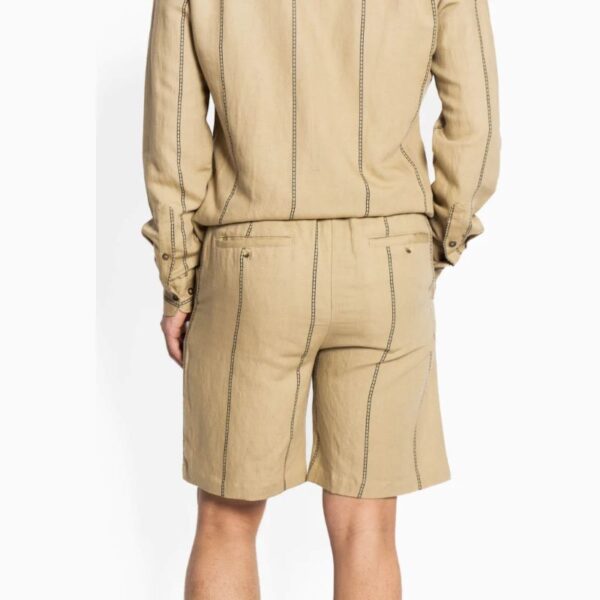 Vito Linen Waist Shorts Beige Trenchcoat