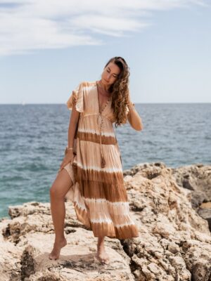 Baobao Dress Tie Dye Rust Layer