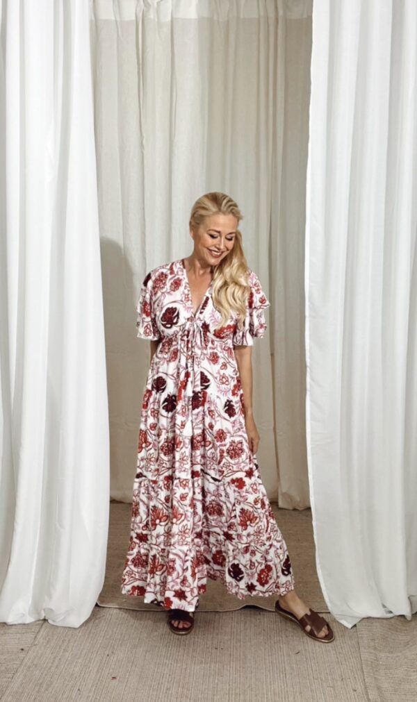 Baobao Dress Tulip Red - Image 3