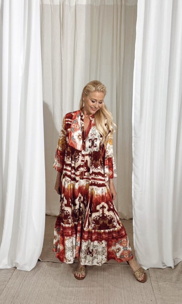 Mix Dress Red