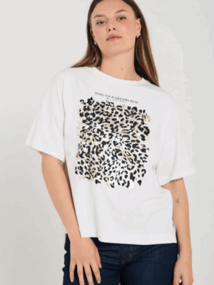 T-shirt Carol Star Off-White Black