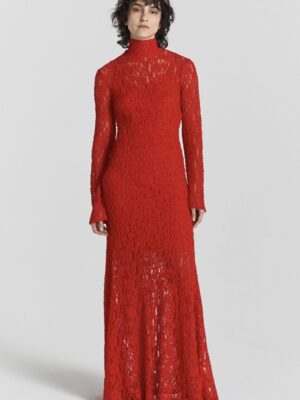 Janasia Lace Dress Ruby Red