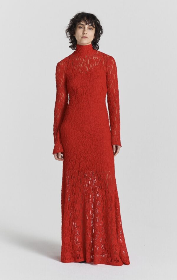 Janasia Lace Dress Ruby Red