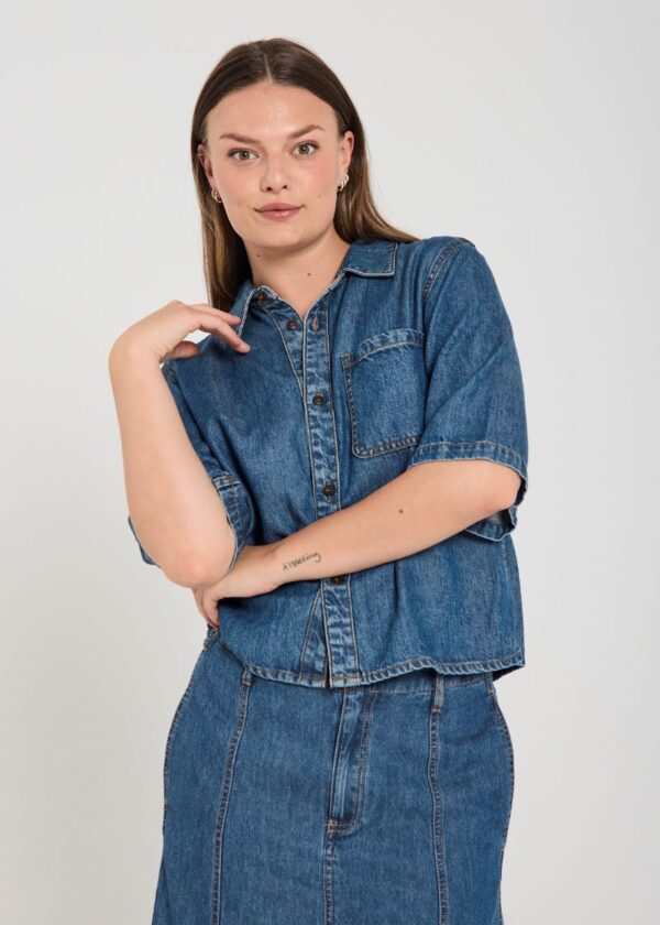 Skjorta Milo Medium Blue Denim