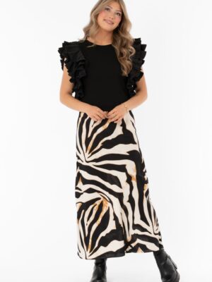 Bea Skirt Ivory Black