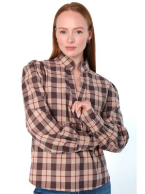 Blouse Lori Red Check
