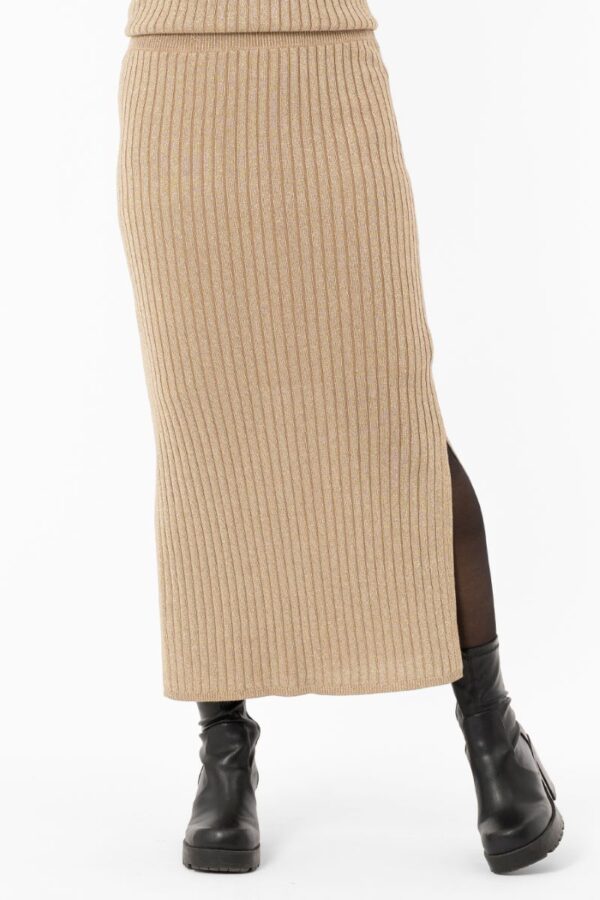 Frances Knit Skirt Antique Gold