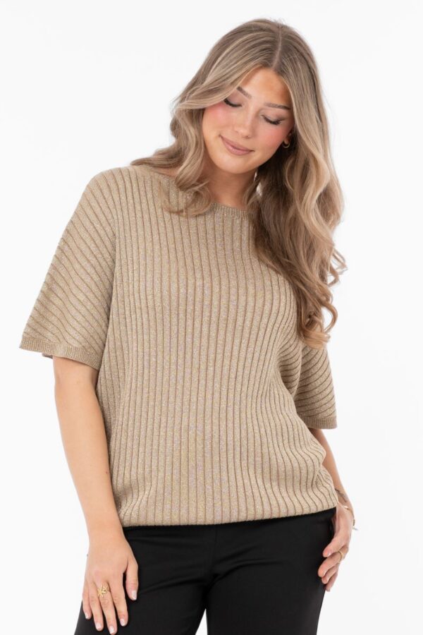 Frances Knit Top Atique Gold
