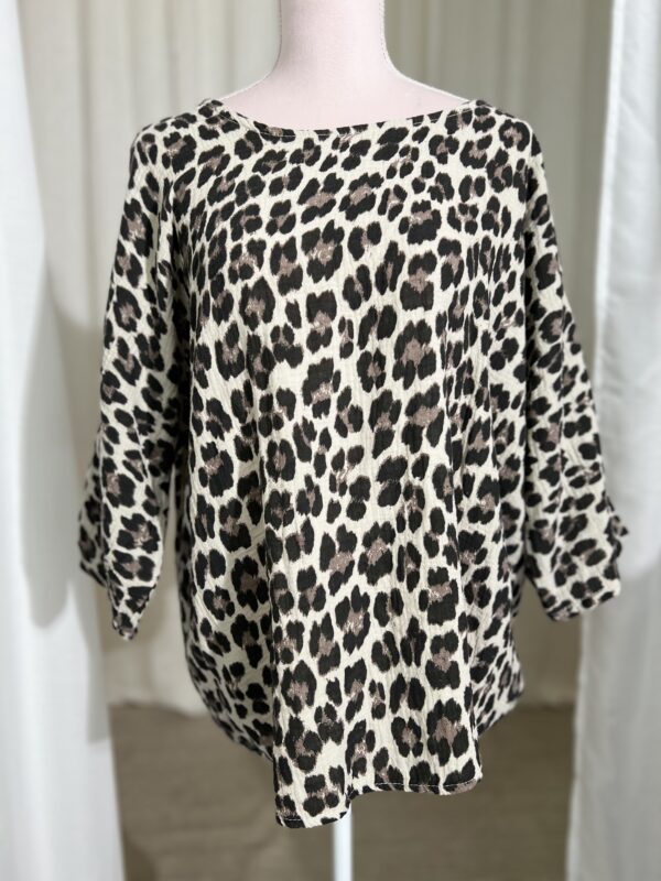 Top Mickan Leopard Sand