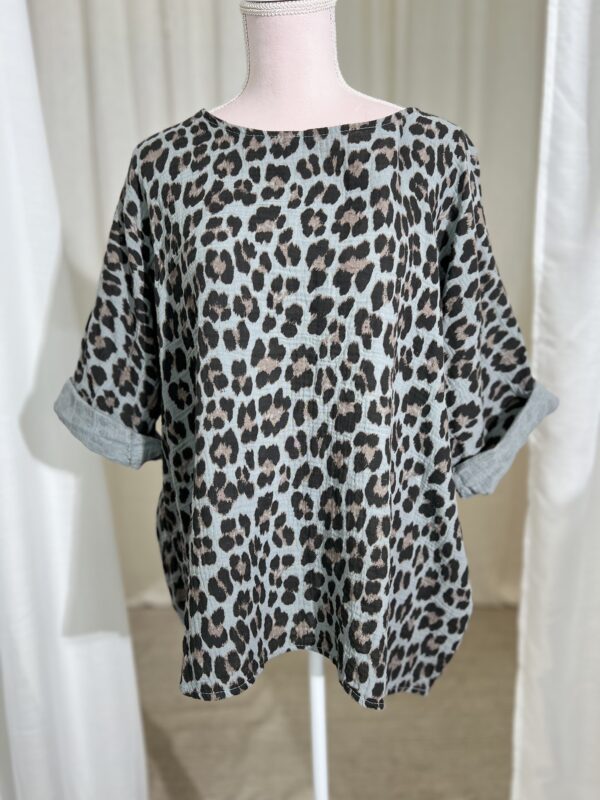 Top Mickan Leopard Grå - Image 2