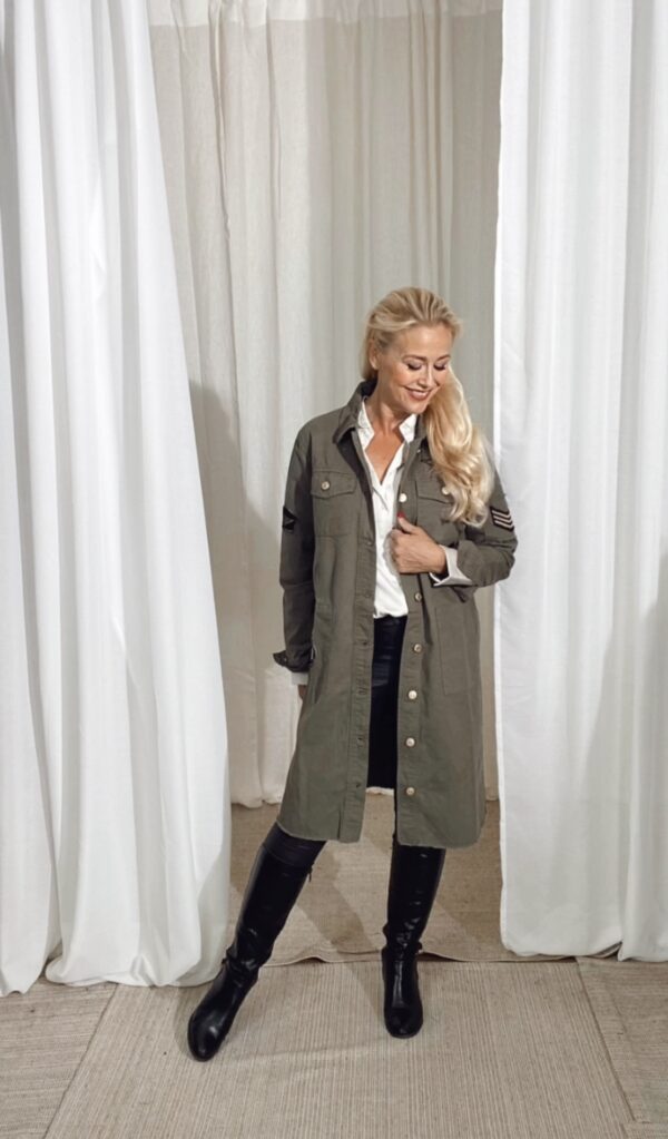 Foxy Long Jacket Army