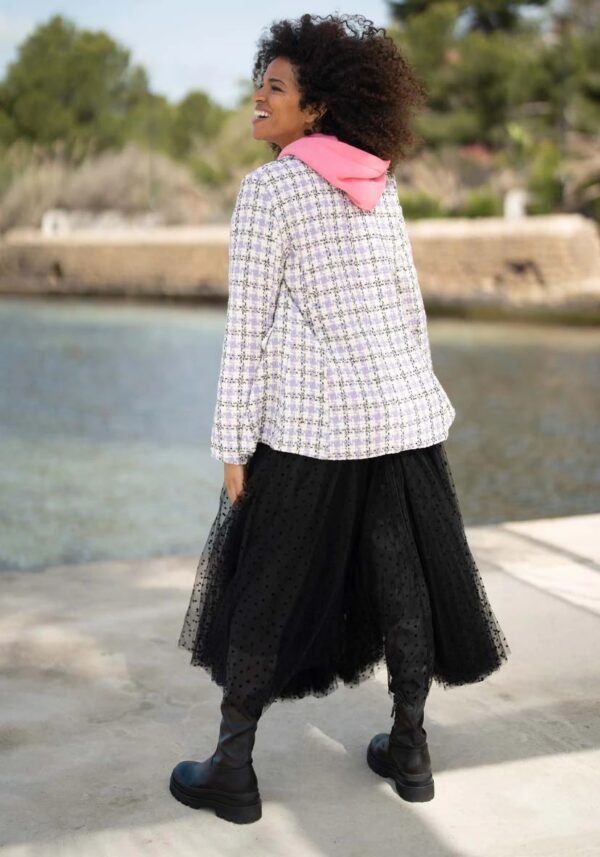 Kjol Tyll Dots Svart - Image 3