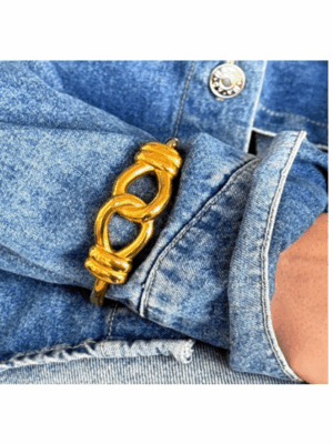 Bracelet Bangle Knot (Gold)