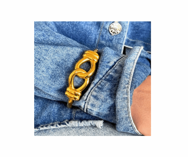 Bracelet Bangle Knot (Gold)