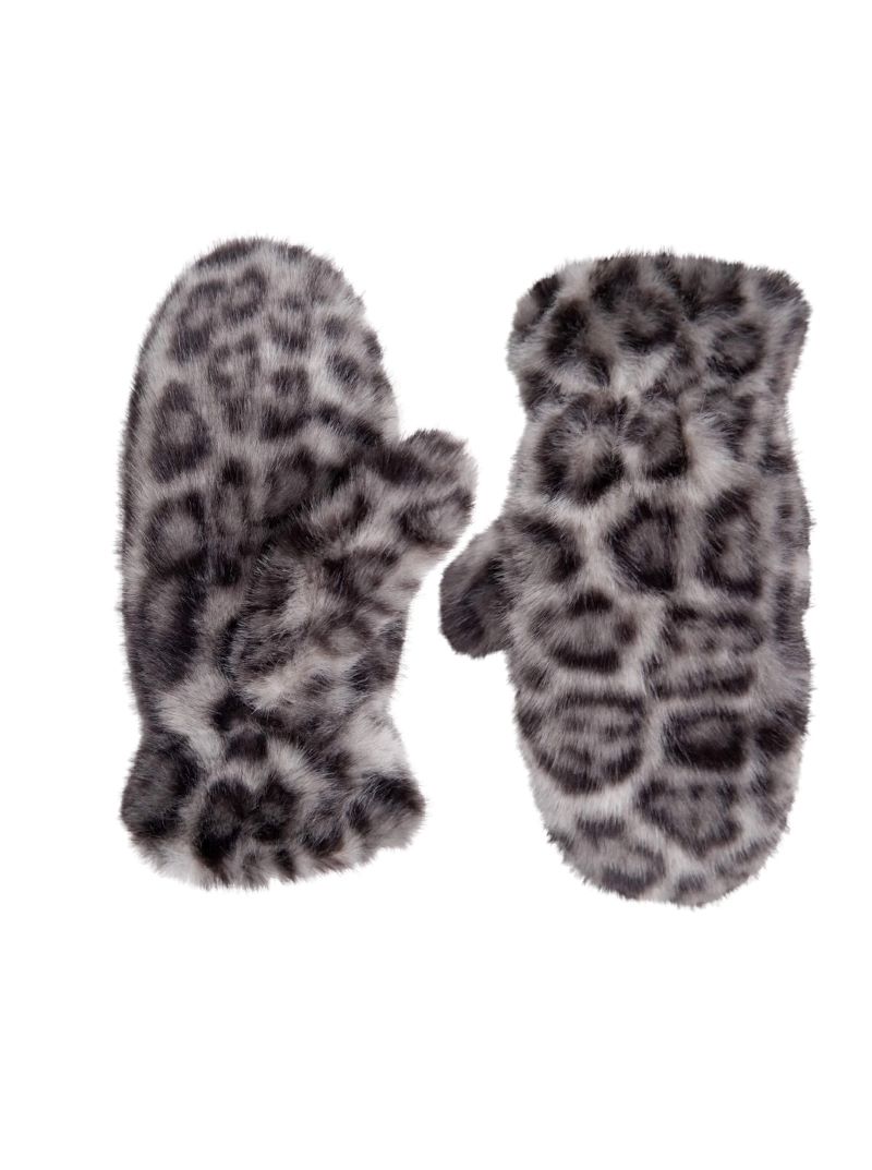 Blaze Soft Mittens Grey Leo