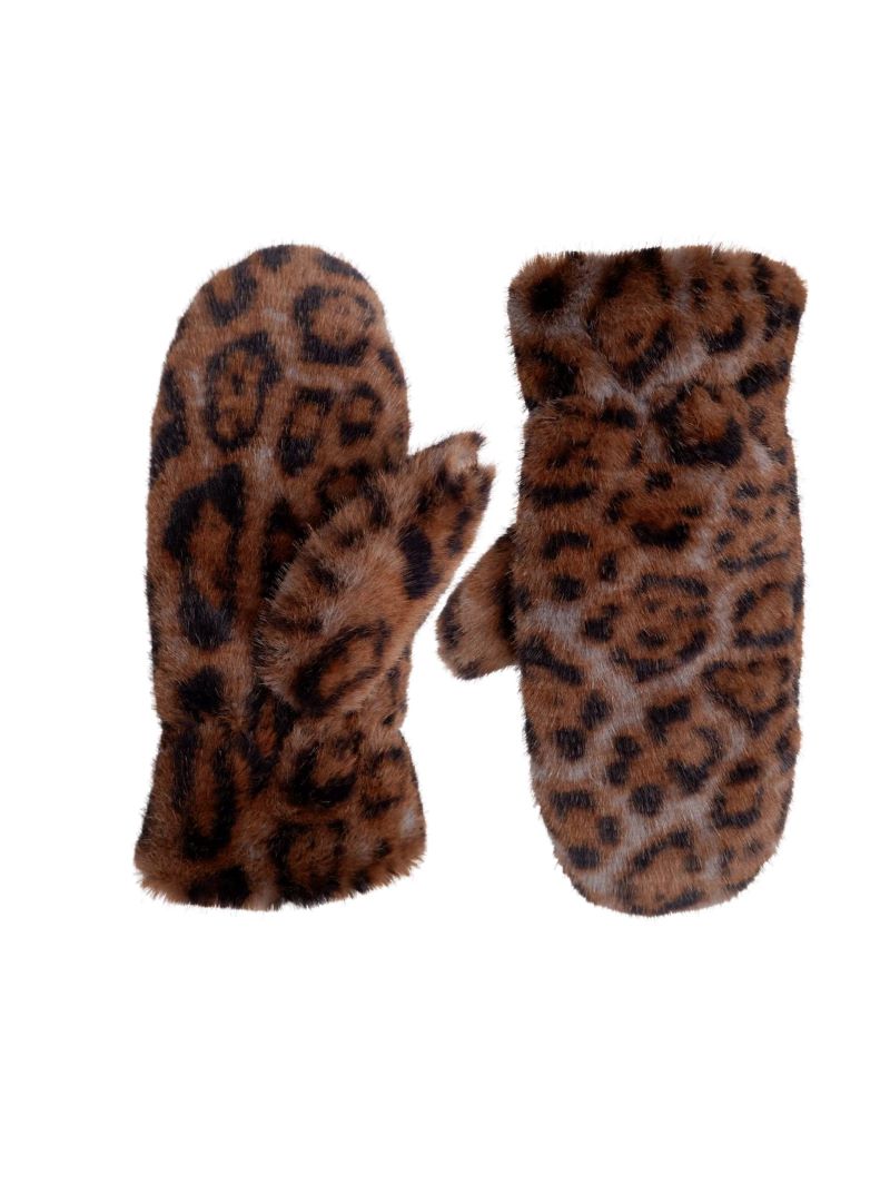 Blaze Soft Mittens Mocca Leo