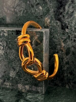 Bracelet Bangle Knot (Gold)