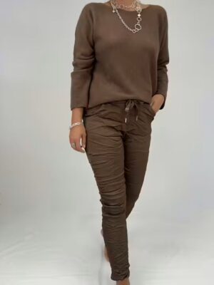 Byxa Ilma Glossy Brun