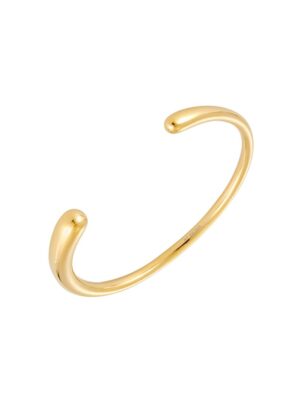 C shape bangle gold