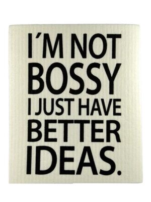 Disktrasa, Bossy, vit/svart text