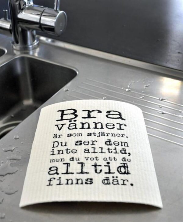 Disktrasa, Bra vänner, vit/svart text - Image 2