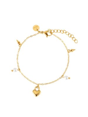 Heart locker mix bracelet gold