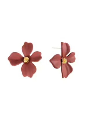 Lilly earring , brown