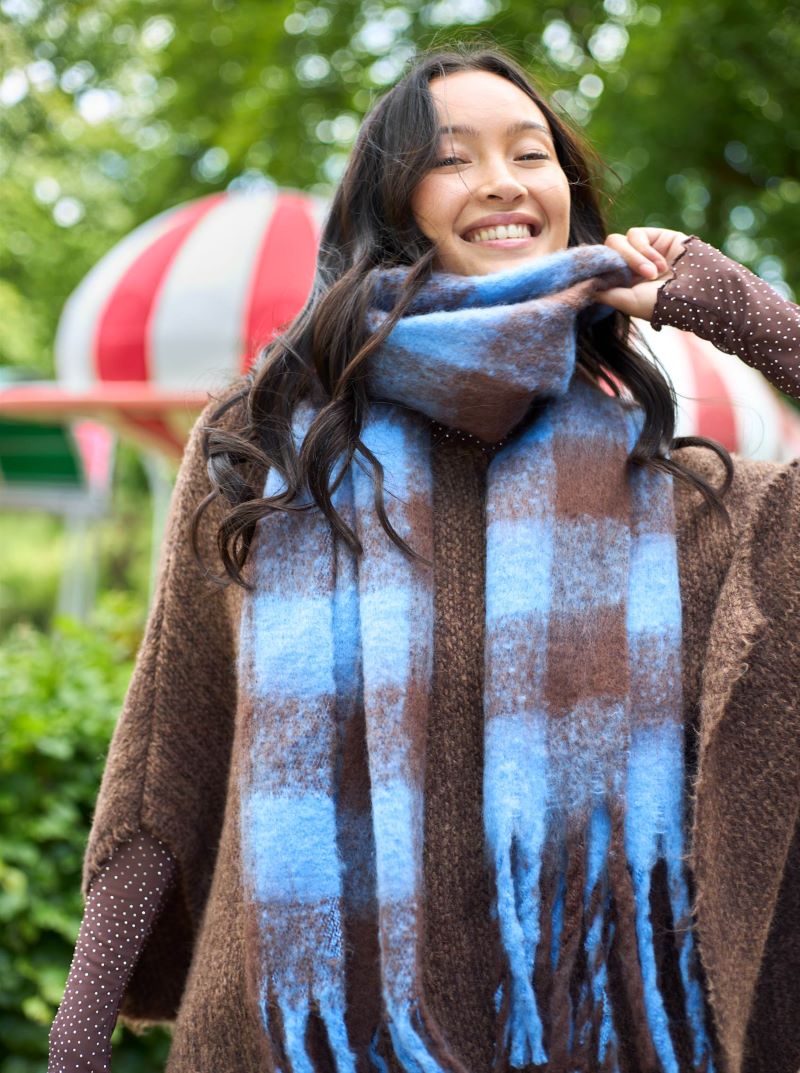North Soft Winter Scarf Blue Mocca