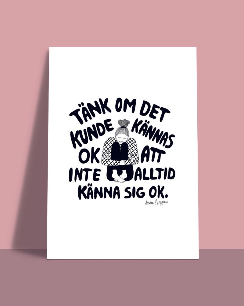 Poster A4 "Känna sig OK"