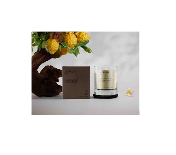 Scented Candle Lacrosse Sandalwood Bergamot 200g - Image 2