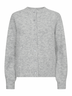 Cardigan Louisa Heart button Light Grey